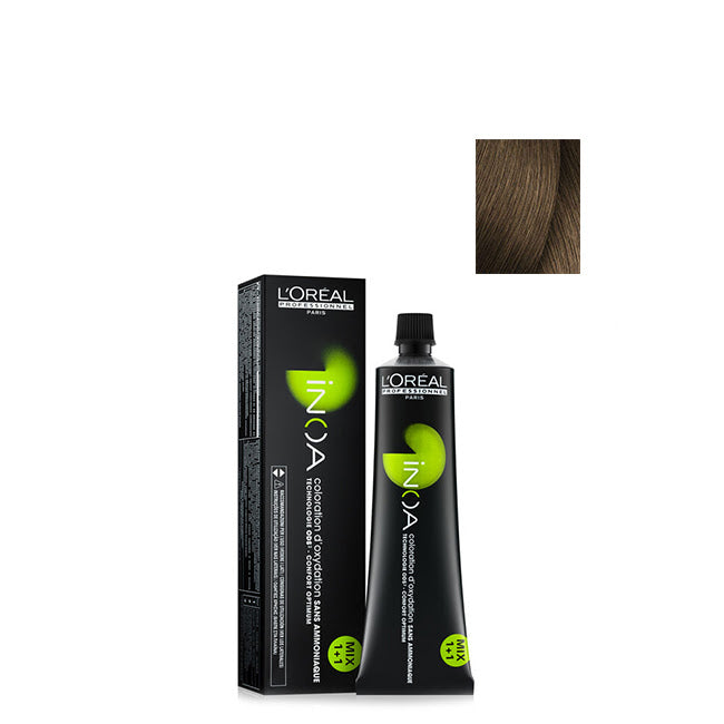 L'Oréal Professionnel INOA Coloração Permanente Sem Amoníaco Cor 7.8 60g
