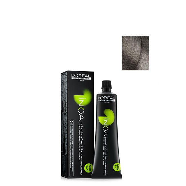 L'Oréal Professionnel INOA Coloração Permanente Sem Amoníaco Cor 8.1 60g