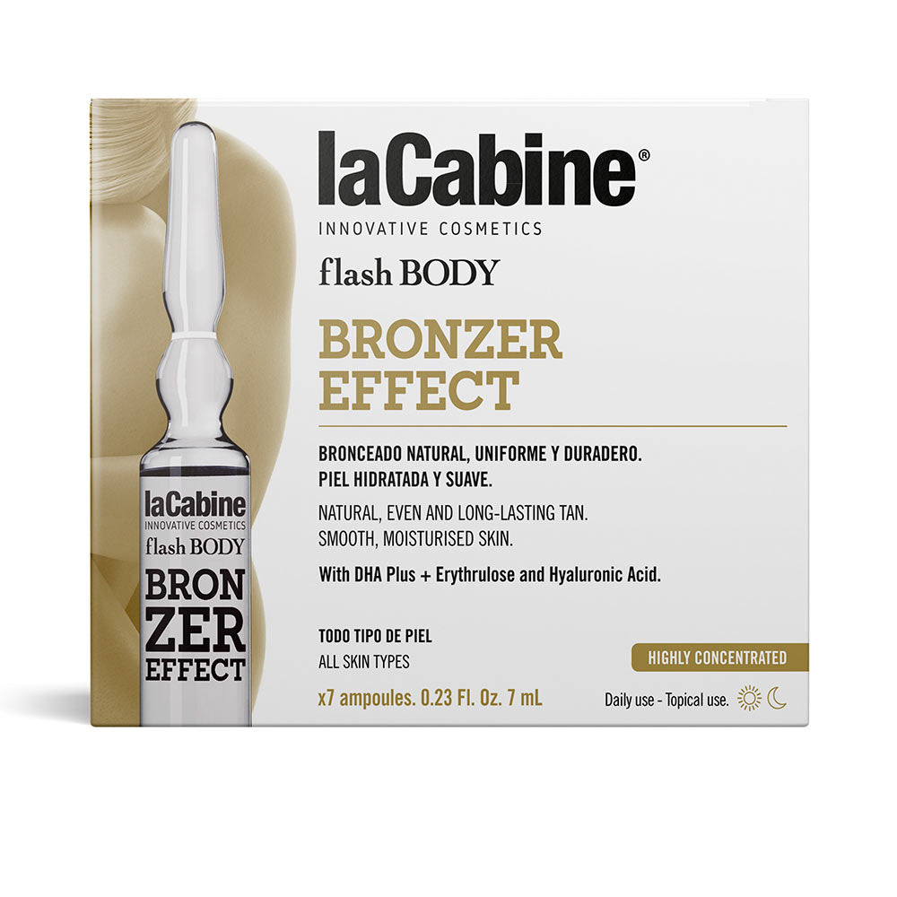 La Cabine Ampolas Flash Body Efeito Bronzeador 7x7ml