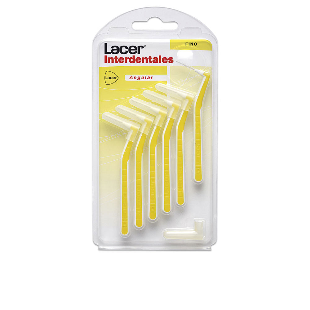 Cepillo interdental Lacer de ángulo fino, colores surtidos x6
