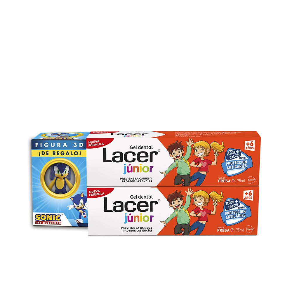 Gel dental Lacer Junior Dúo Fresa 2x75ml