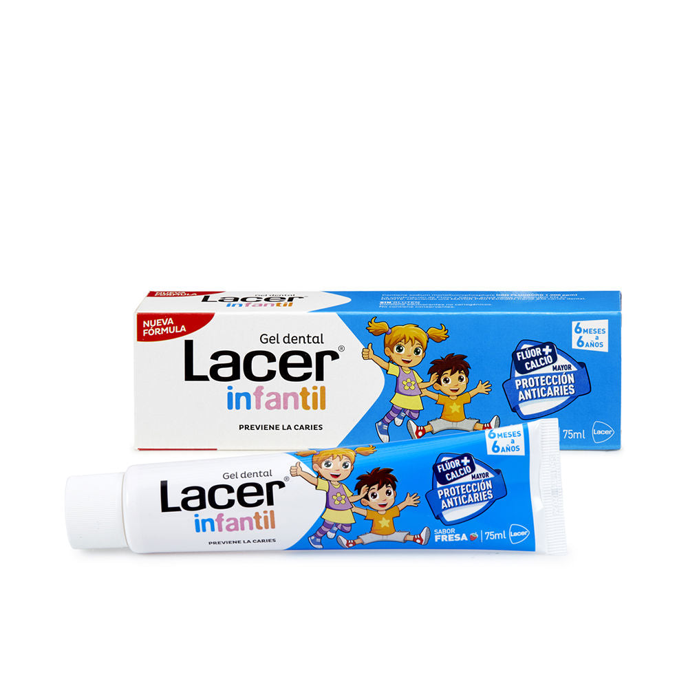 Gel dental infantil Lacer Fresa 75 ml