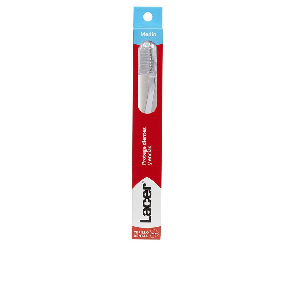 Cepillo de dientes mediano Lacer, colores surtidos