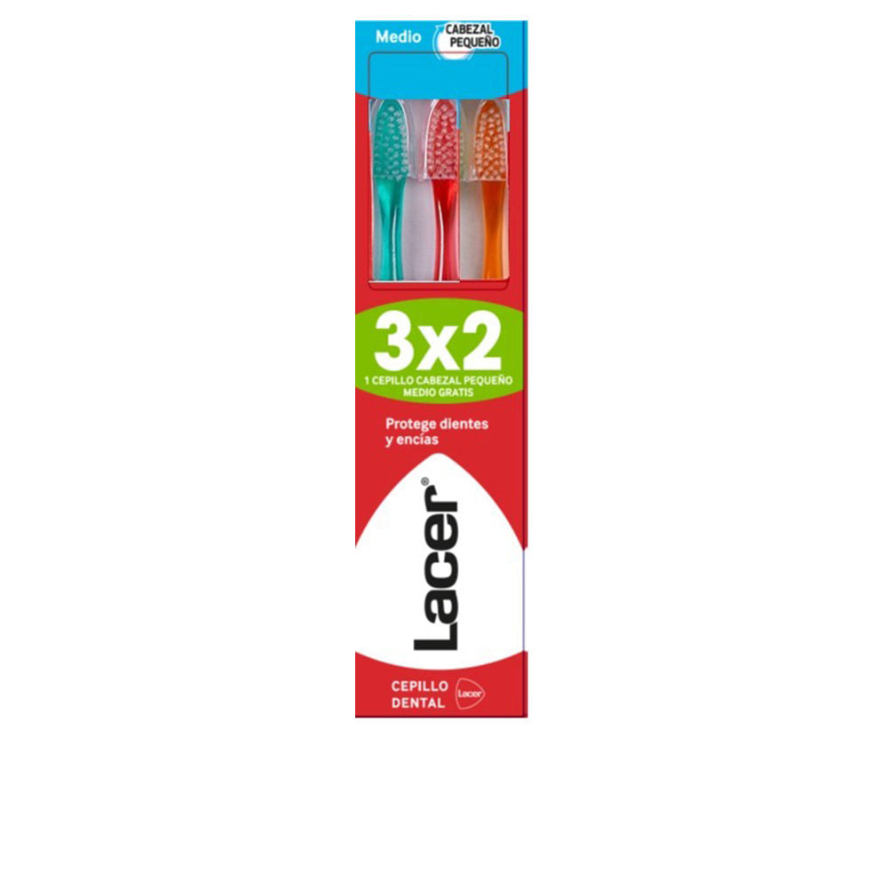 Lacer Medium Toothbrush with Small Head Set