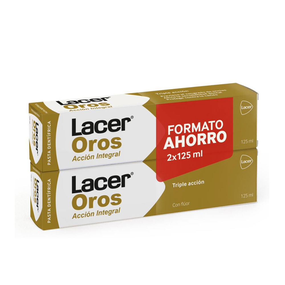 Set de pasta de dientes Lacer Oros 2x125ml