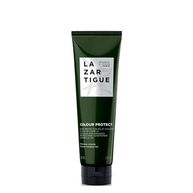 LAZARTIGUE Acondicionador para el cabello sin sulfatos de COLOUR PROTECT, enriquecido con aceite de camelia, hidrata el cabello, protege la intensidad del color, 150 ml