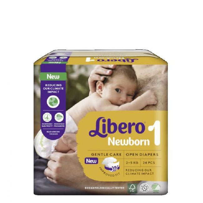 Libero Newborn Windeln Größe 1 2-5 kg 24 Stück