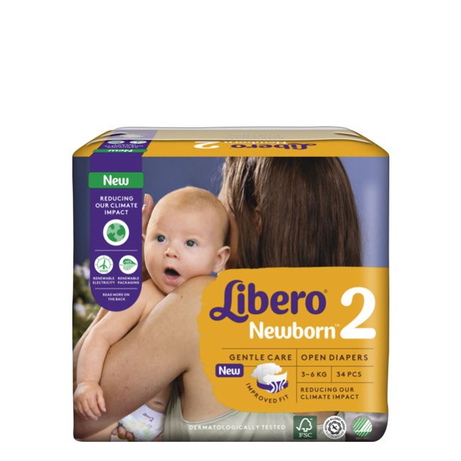 Libero Newborn Windeln Größe 2 3-6kg 34St.