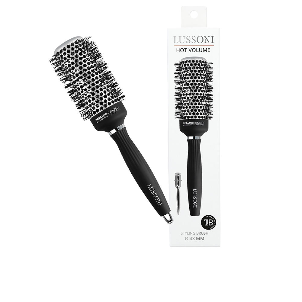 T4B Lussoni Hot Volume Cepillo de Modelado Profesional para Cabello, Ionizante, Antiencrespamiento, Resistente al Calor, Revestimiento Cerámico, 43 mm