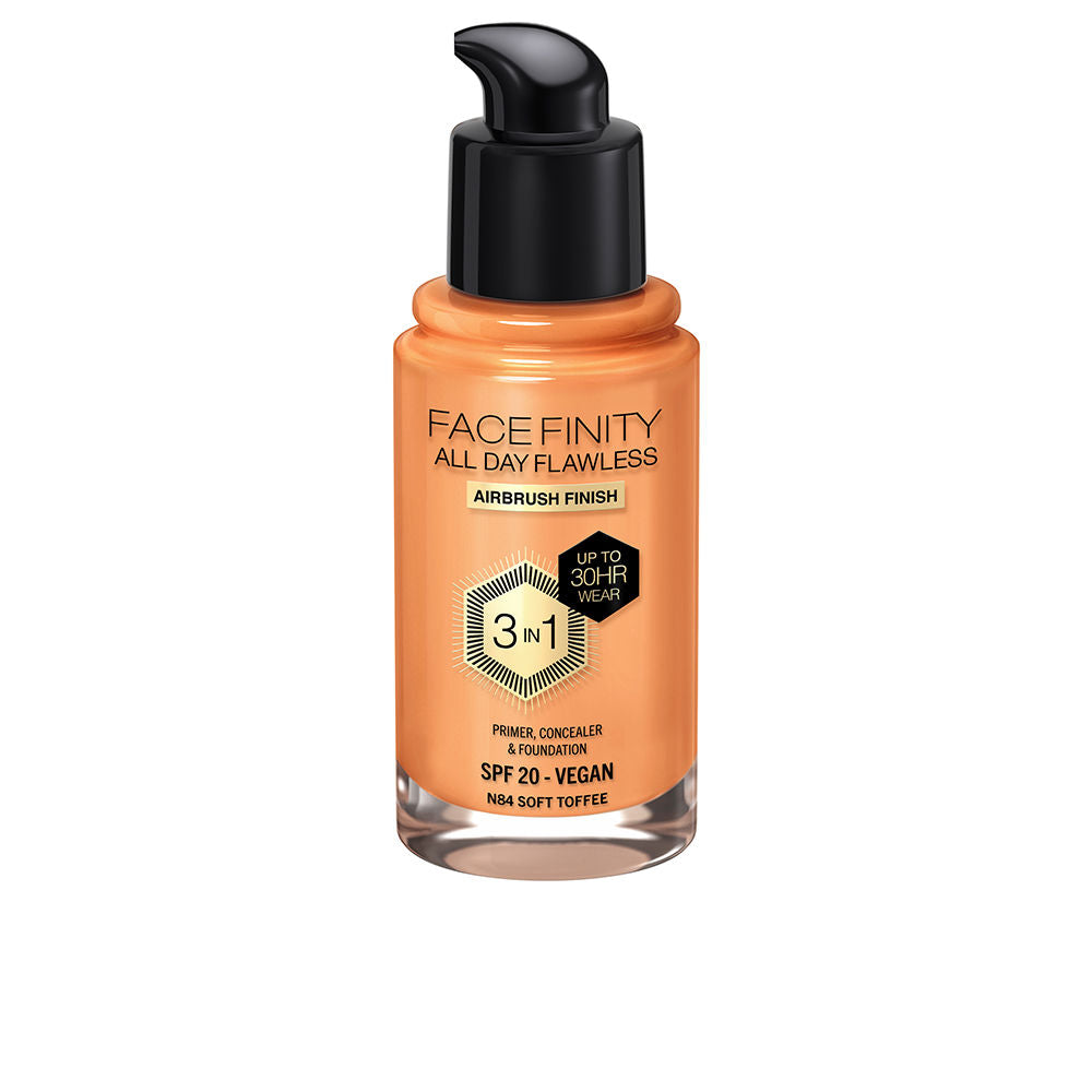 Max Factor Facefinity All Day Flawless 3 In 1 Foundation Color N84 Soft Toffee 30ml