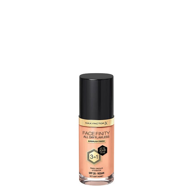 Max Factor Facefinity All Day Flawless Base de Maquilhagem 3-em-1 Cor 077 Soft Honey 30ml