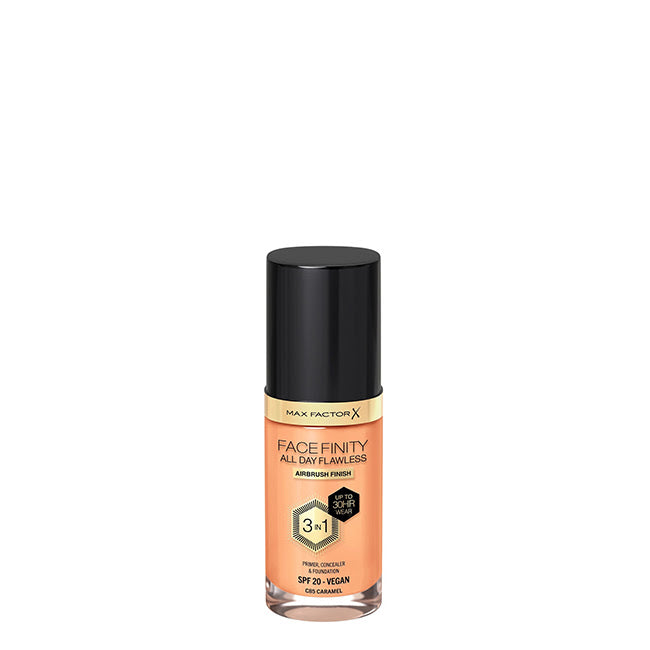 Max Factor Facefinity All Day Flawless Base Líquida 3-em-1 Cor 085 Caramel 30ml