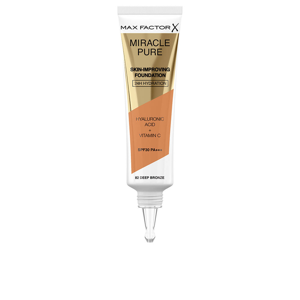 Max Factor Miracle Pure SPF30 Foundation Color 82 Deep Bronze 30ml