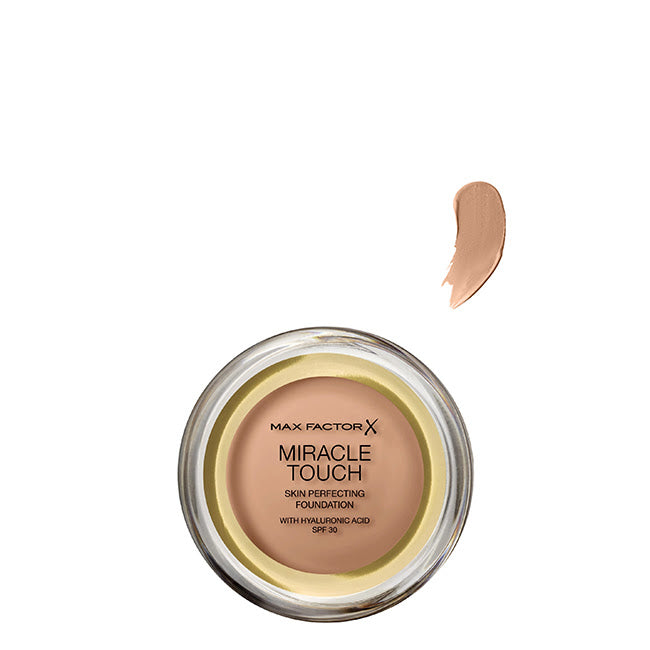 Base de maquillaje compacta Max Factor Miracle Touch Color 080 Bronce 12 g