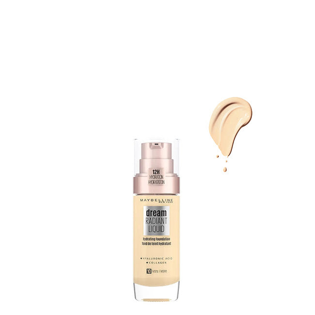 Maybelline Dream Radiant Liquid Base Hidratante Cor 10 Ivory 30ml