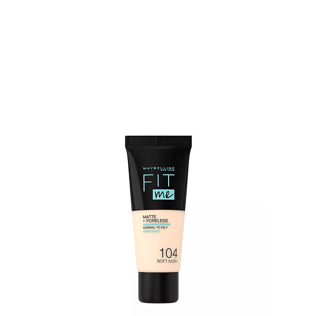 Maybelline Fit Me Matte + Poreless Base Matificante Cor 104 Soft Ivory 30ml