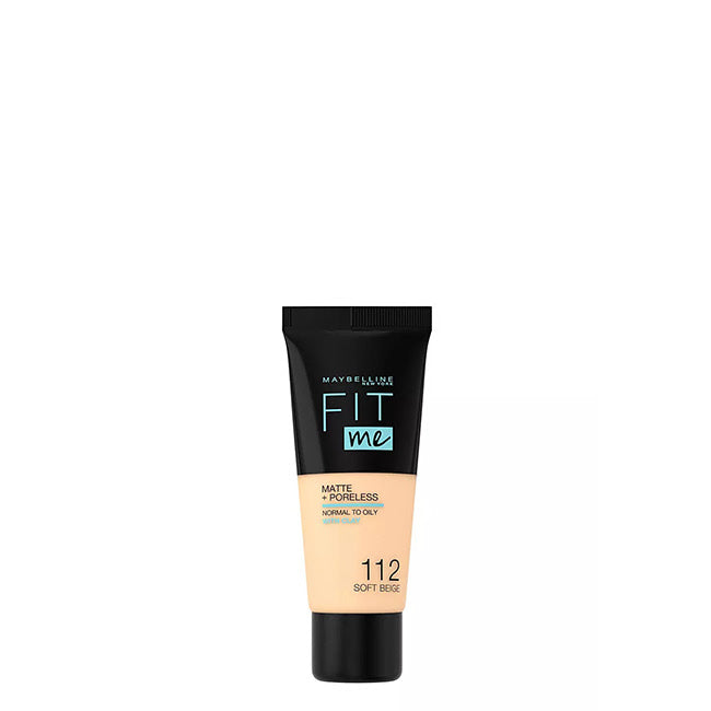 Maybelline Fit Me Matte + Poreless Base Matificante Cor 112 Soft Beige 30ml