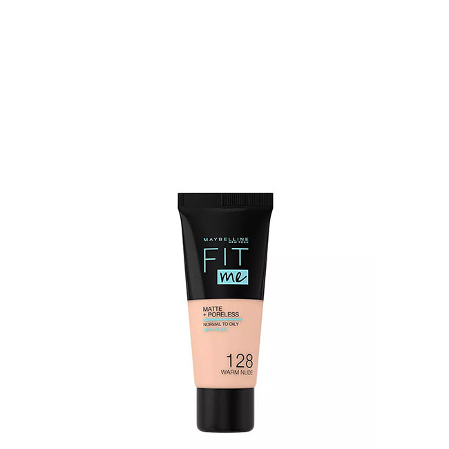 Maybelline Fit Me Matte + Poreless Base Líquida 128 Warm Nude 30ml