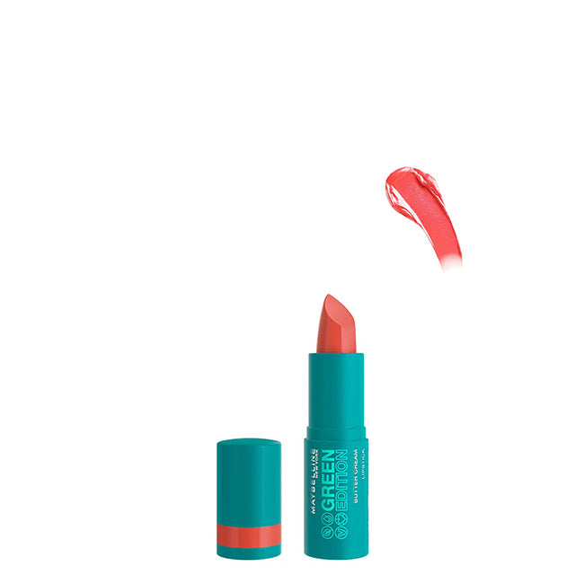 Maybelline Green Edition Lipstick Batom Cremoso Cor 007 Garden 10g