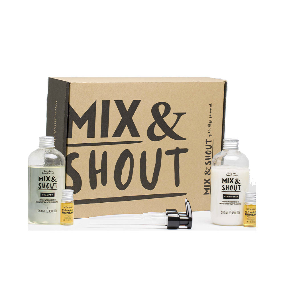Mix & Shout Conjunto Rotina Reparadora para Cabelo Encaracolado