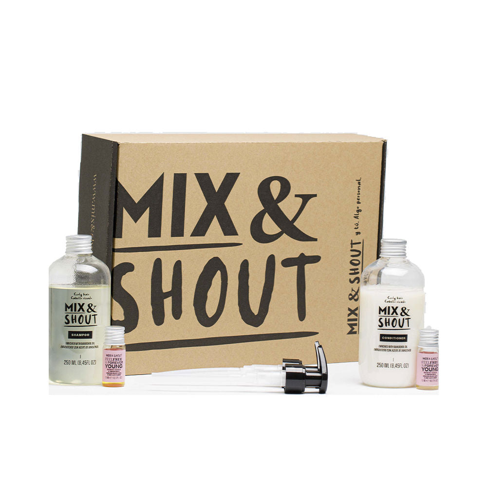 Mix & Shout Conjunto Rotina Fortalecedora para Cabelo Encaracolado