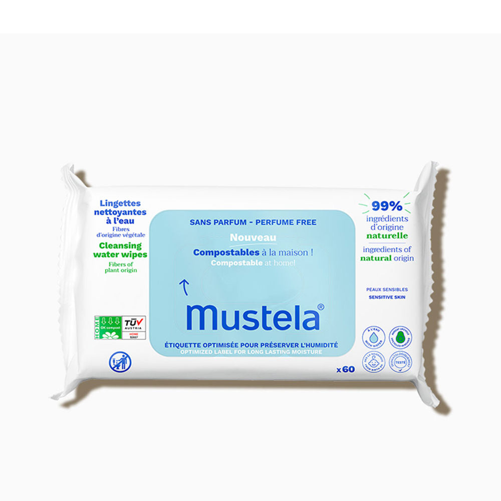 Mustela Toallitas Limpiadoras 0% Perfume 60 Unidades