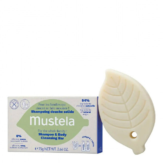Mustela Shampoo & Body Cleansing Bar Sabonete Cabelo e Corpo 75g
