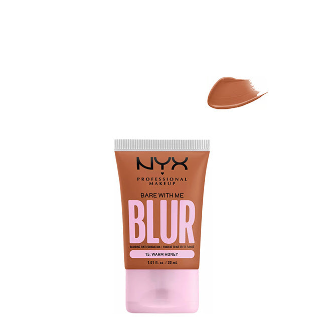Base de maquillaje NYX Professional Bare With Me Blur Tint, tono 15 cálido, 30 ml