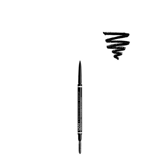 Lápiz de Cejas Micro de NYX Color Negro 0,5g