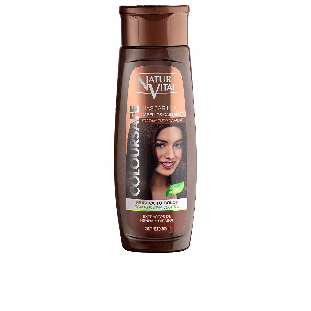 Natur Vital ColorSafe Máscara para Cabelos Castanhos 300ml