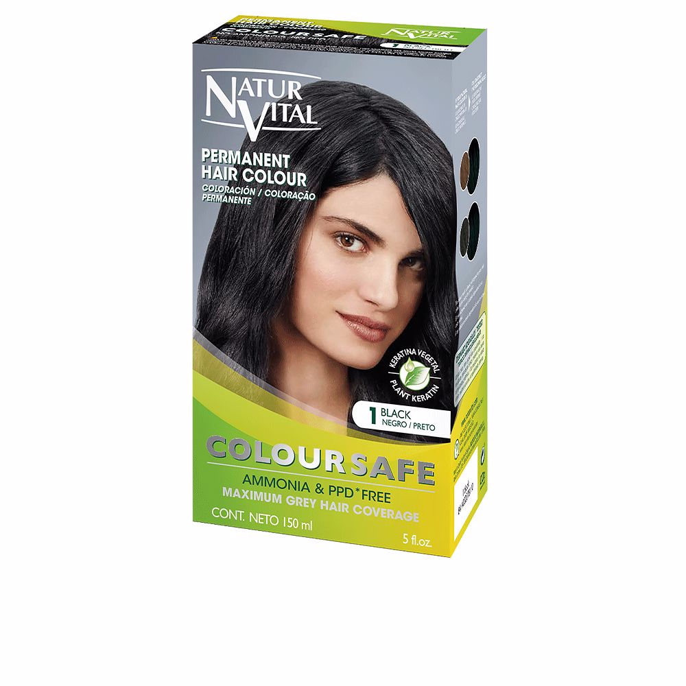 Natur Vital ColorSafe Coloração Permanente 1 Preto