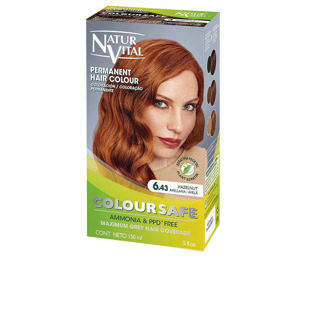 Natur Vital ColourSafe Coloração Permanente 6.43 Avelã