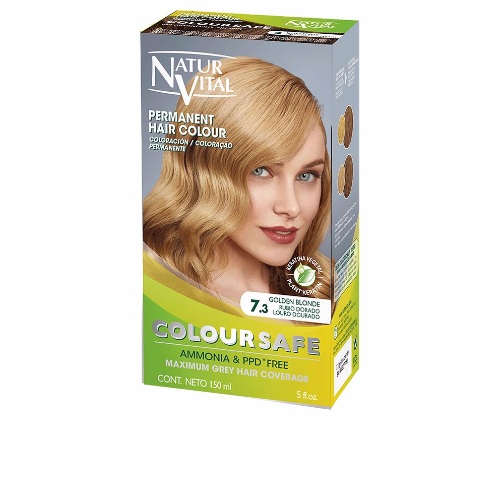 Natur Vital ColourSafe Coloração Permanente 7.3 Louro Dourado