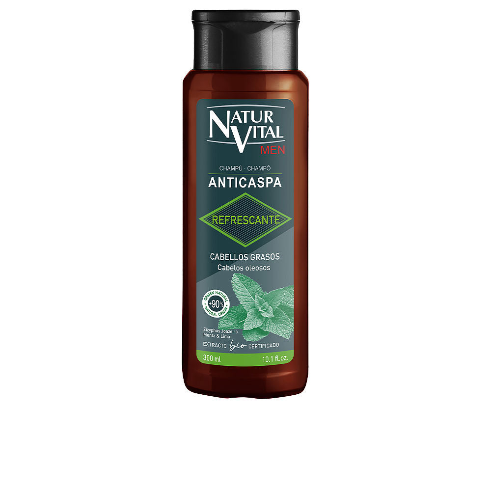 Natur Vital Champô Anticaspa Refrescante Cabelos Oleosos 300ml
