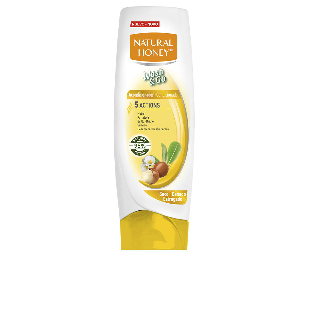 Natural Honey Wash & Go Condicionador Cabelos Secos 330ml