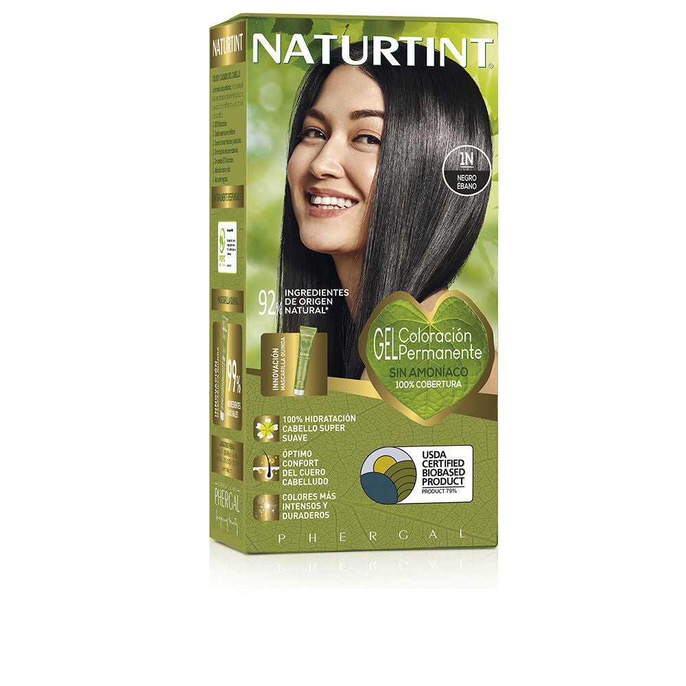 Naturtint Coloração Permanente Cor 1N Ebony Black 170ml