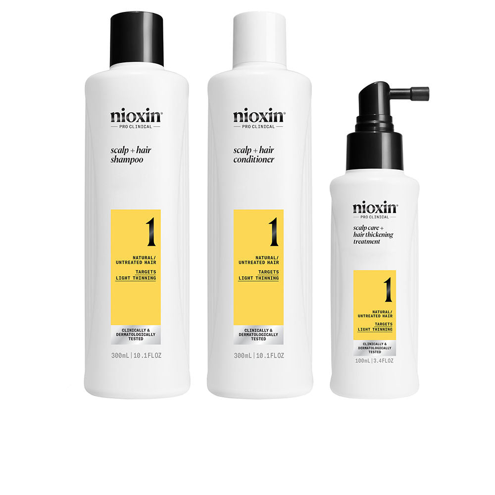 Nioxin Sistema 1 Conjunto de Rotina Capilar Completa