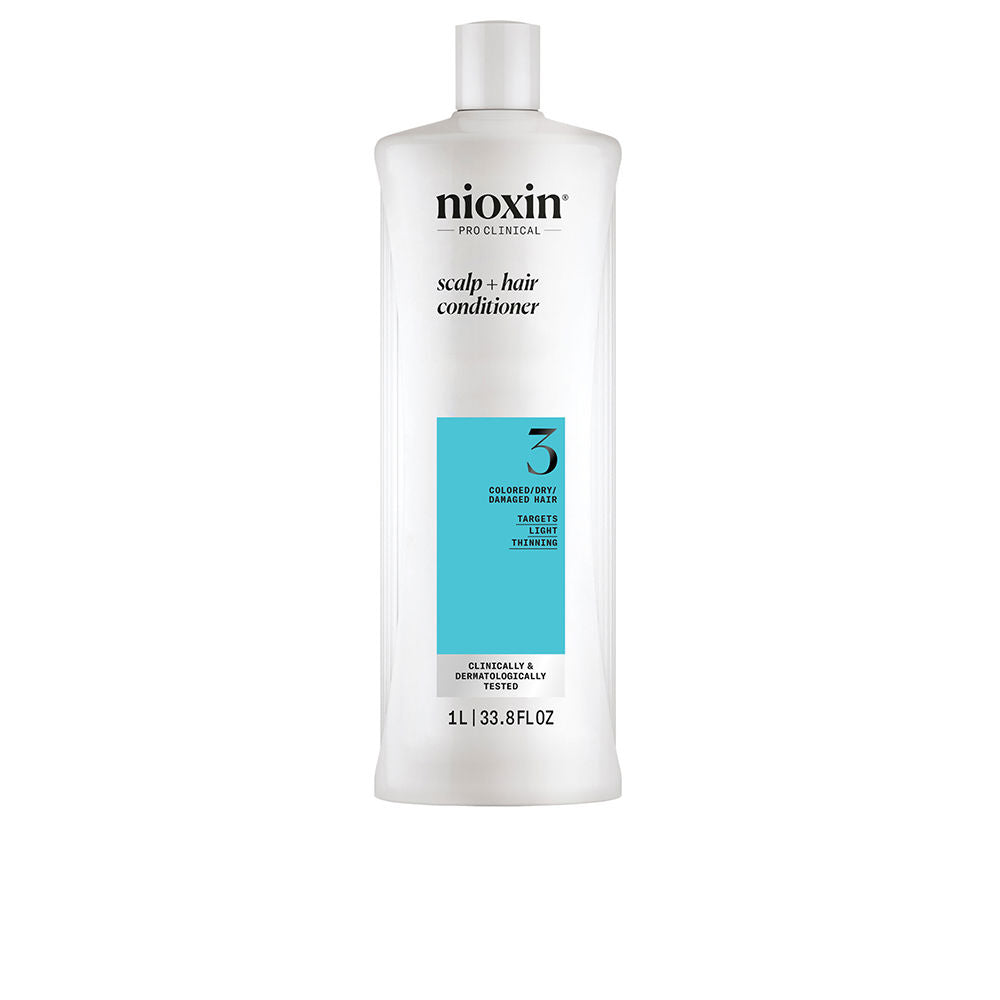 Nioxin Sistema 3 Condicionador Cabelo Pintado/Danificado com Rarefação Ligeira 1000ml