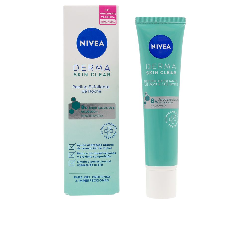 Nivea Derma Skin Clear Facial Night Esfoliante Facial 40ml