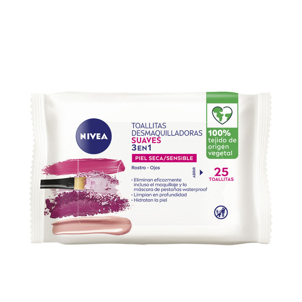 Nivea Gentle 3-In-1 Makeup Removal Wipes x25