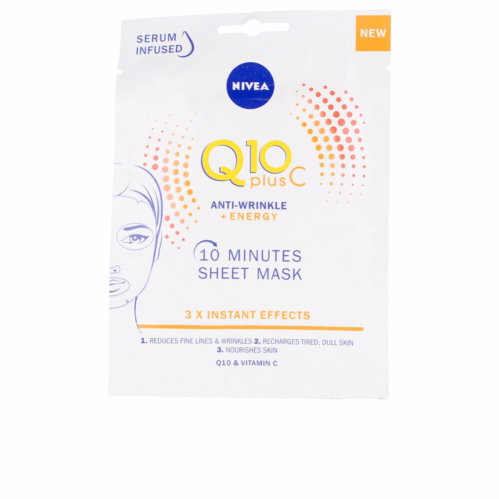 Nivea Q10+ Vitamin C Anti-Wrinkle+Energizing Máscara Facial