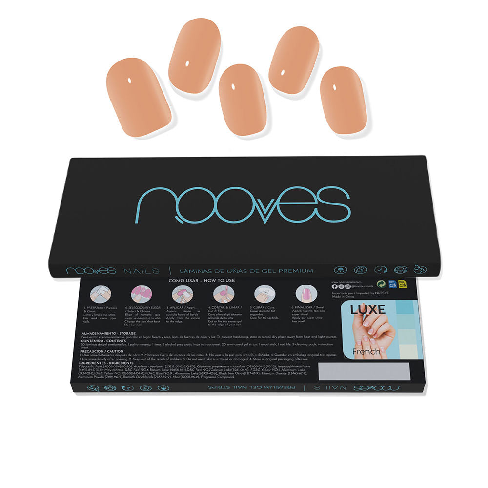 Nooves Gel Sheets Unhas Postiças Cru Au Soleil x20