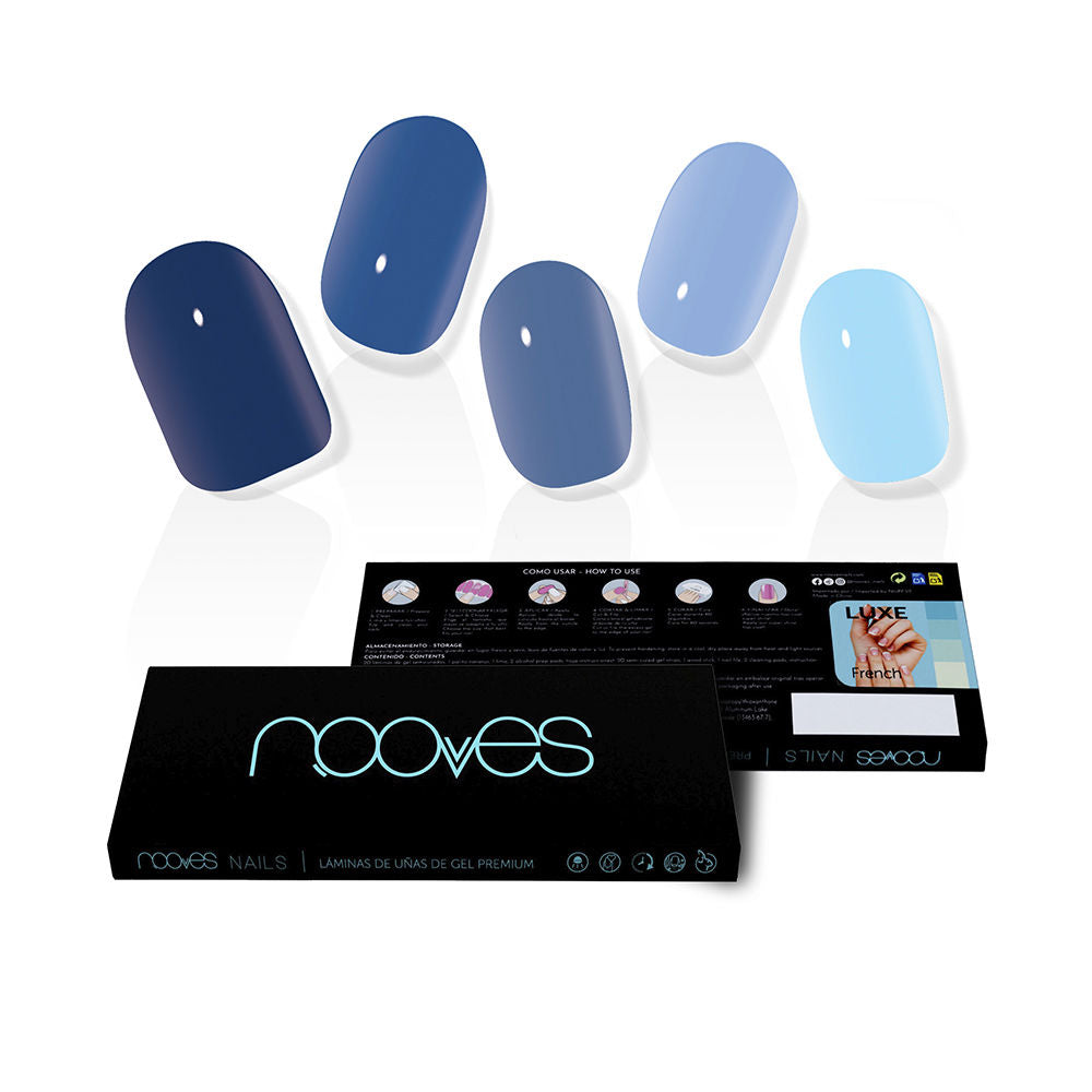 Nooves Gel Sheets Unhas Postiças Melancholic Heart Solid x20