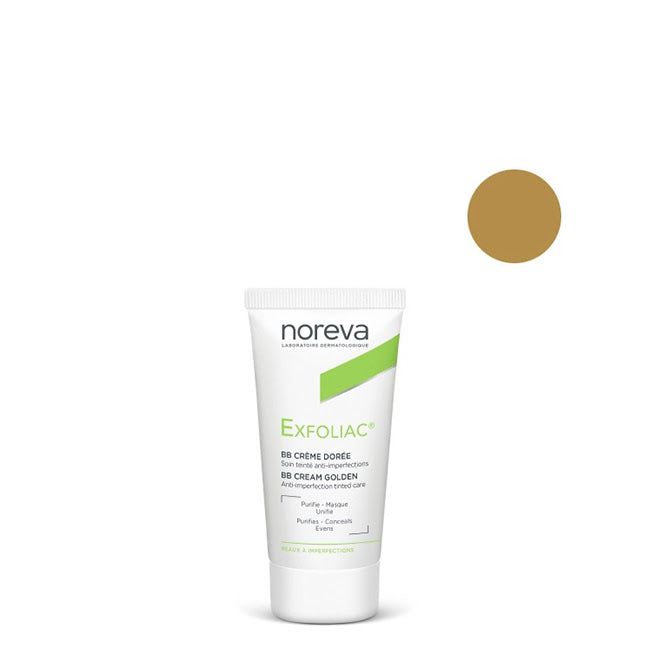 Noreva Exfoliac Creme de Cor Anti-Imperfeições Tom Dourado 30ml