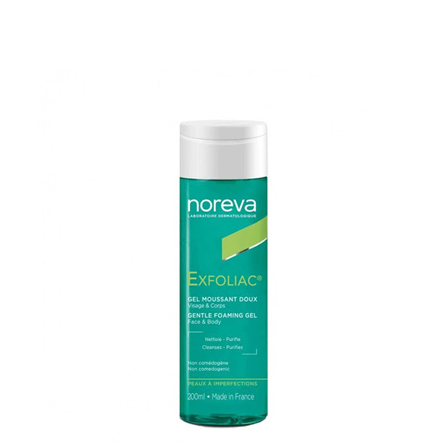 Noreva Exfoliac Gel de Limpeza Suave 200ml