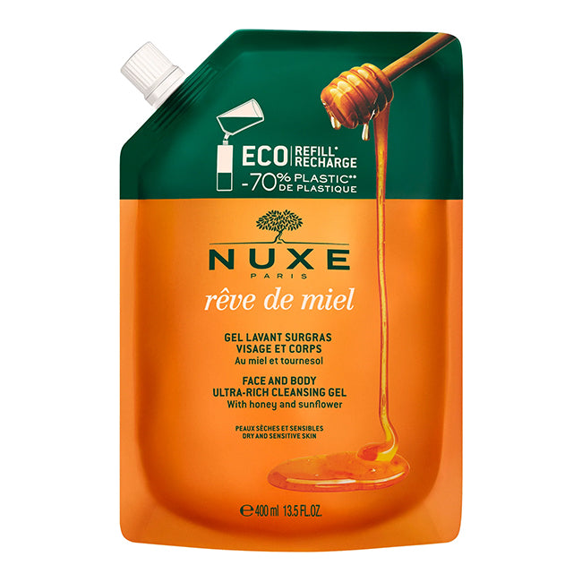 Nuxe Rêve de Miel Gel de Limpeza Rosto e Corpo Recarga 400ml