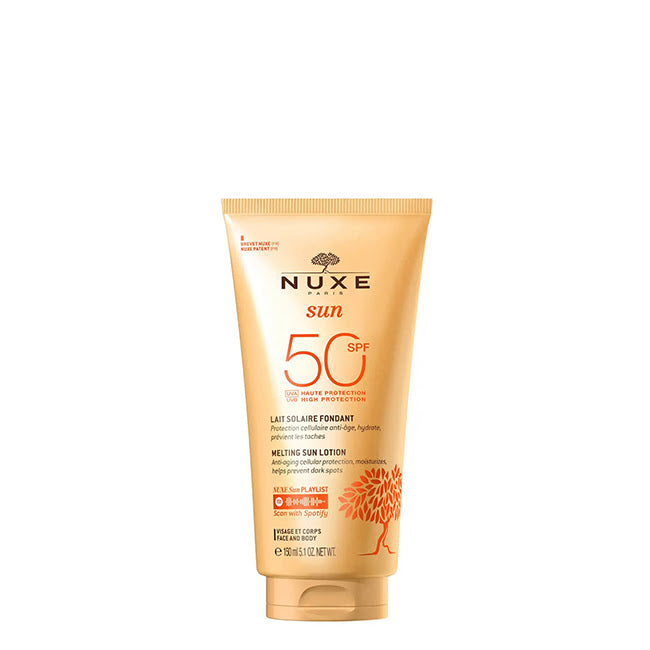 Nuxe Sun Melting Lotion SPF50 Face and Body Loção Solar 150ml