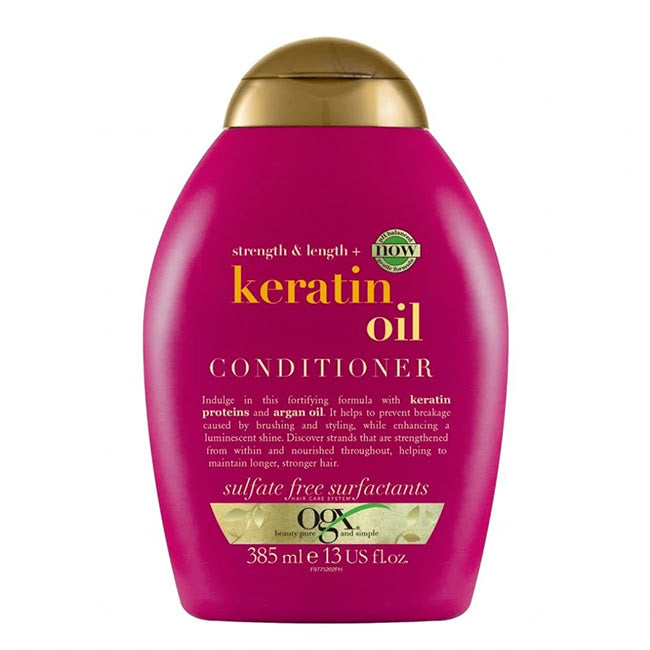 Ogx Keratin Oil Conditioner Condicionador Anti-Quebra 385ml