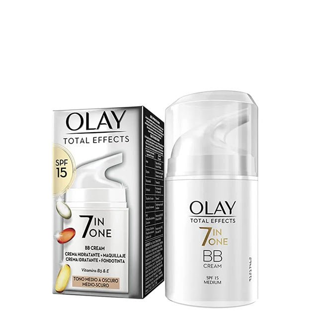 Olay Total Effects 7 in One Creme BB SPF15 Tom Médio para Escuro 50ml