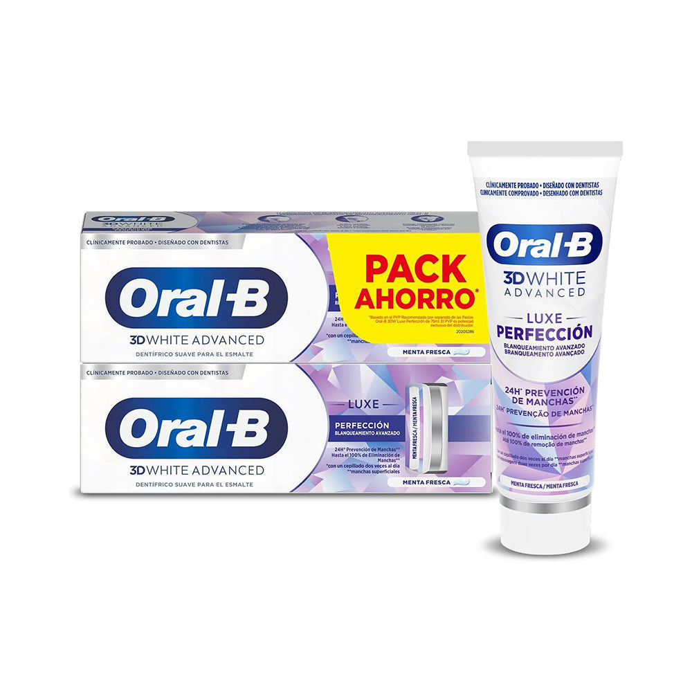Oral-B 3D White Luxe Perfection Toothpaste Set 2x75ml